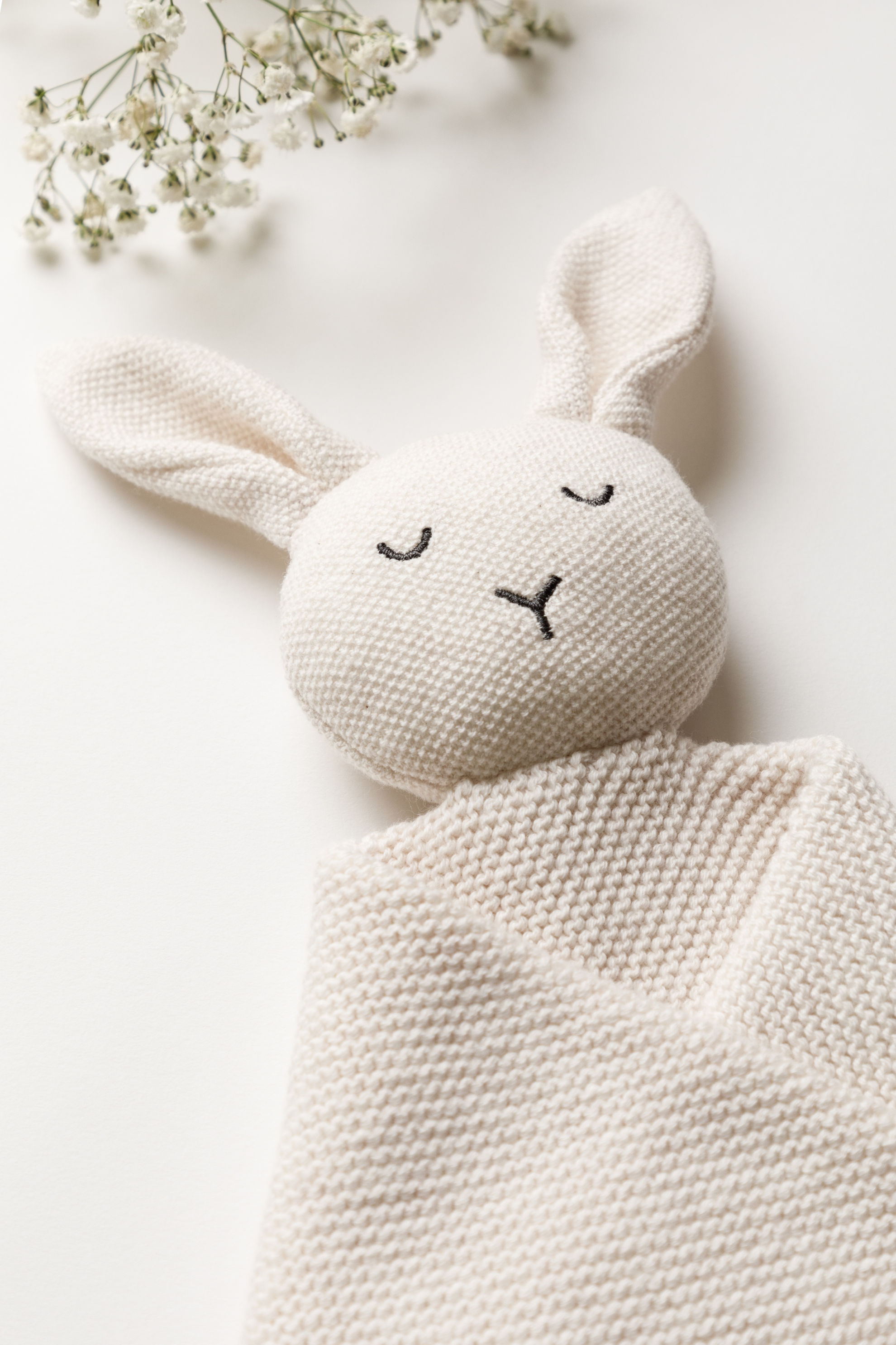 Isla and Fraser Organic Cotton Baby Bunny Comforter Oat Isla Fraser