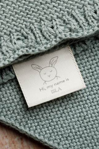 Organic Cotton Isla Bunny Comforter - Ocean