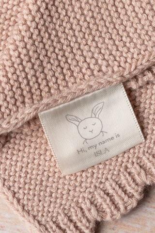 Organic Cotton Isla Bunny Comforter - Rosewood