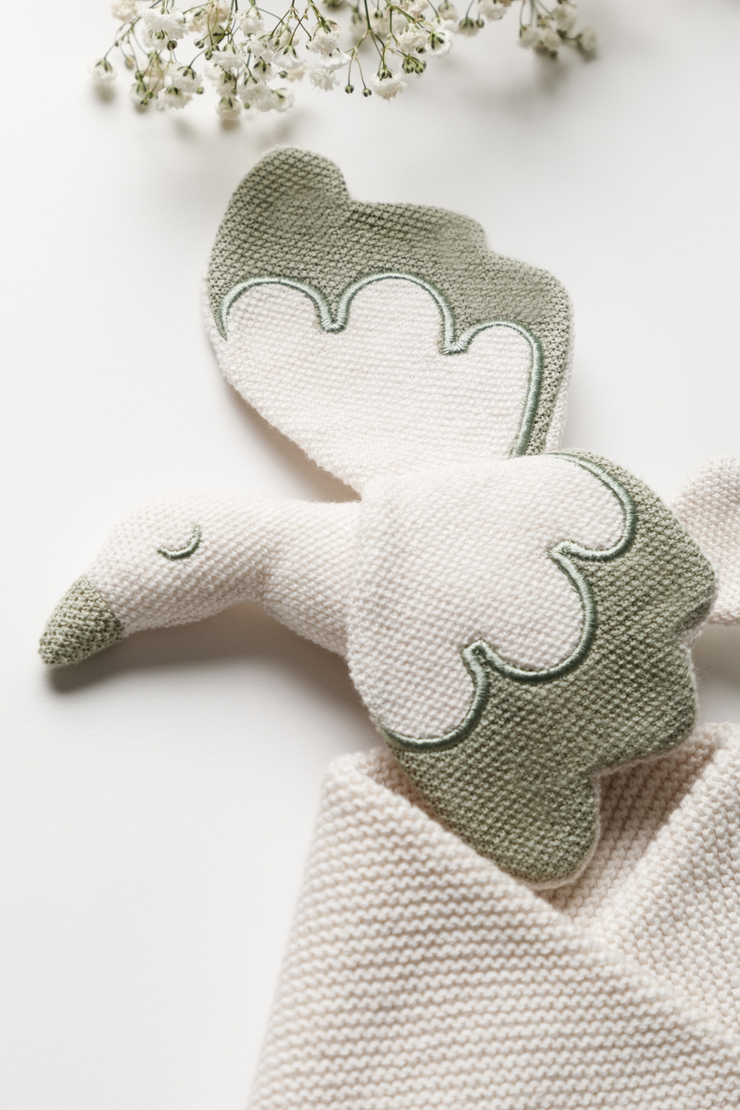 Organic Cotton Cable Knit Baby Cardigan - Cream