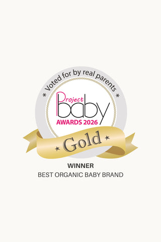 Winner 'Best Organic Baby Brand' Project Baby Awards 2026 Gold
