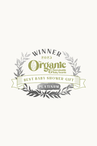 Winner 2023 Organic Baby Awards 'Best Baby Shower Gift' Platinum