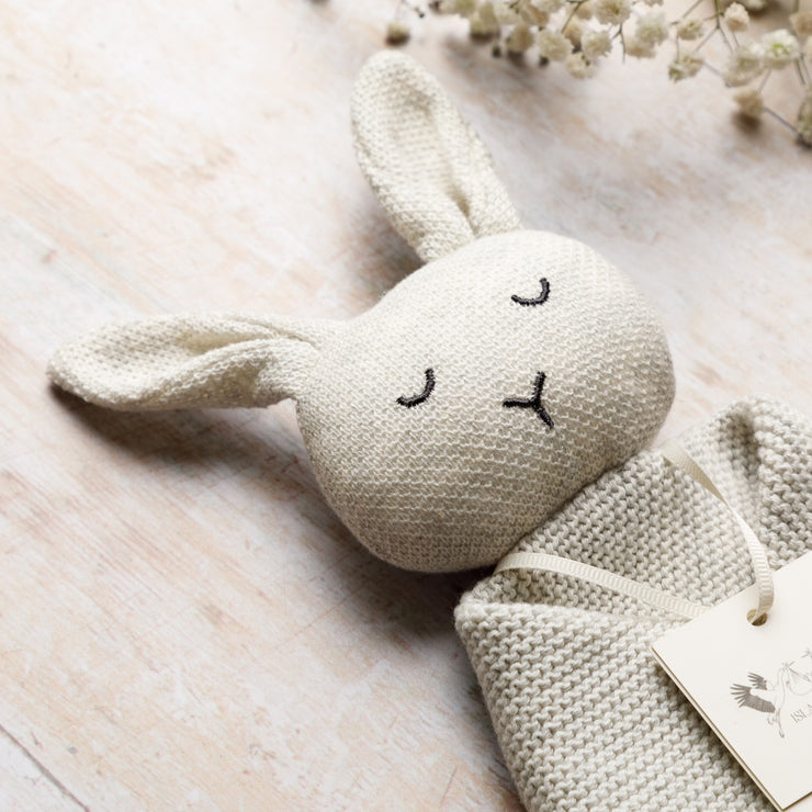 Organic Cotton Bunny Comforter - Grey