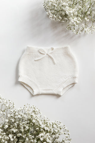 Organic Cotton Baby Bloomers - Milk