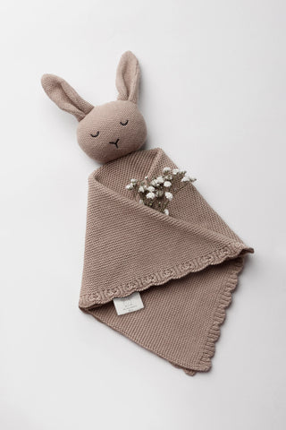 Organic Cotton Isla Bunny Comforter - Rosewood