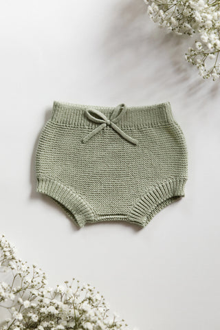 Sage Organic Knitted Baby Bloomers