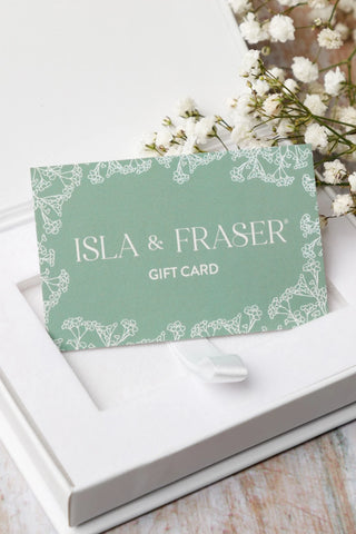 Isla and Fraser Gift Card in Gift Box