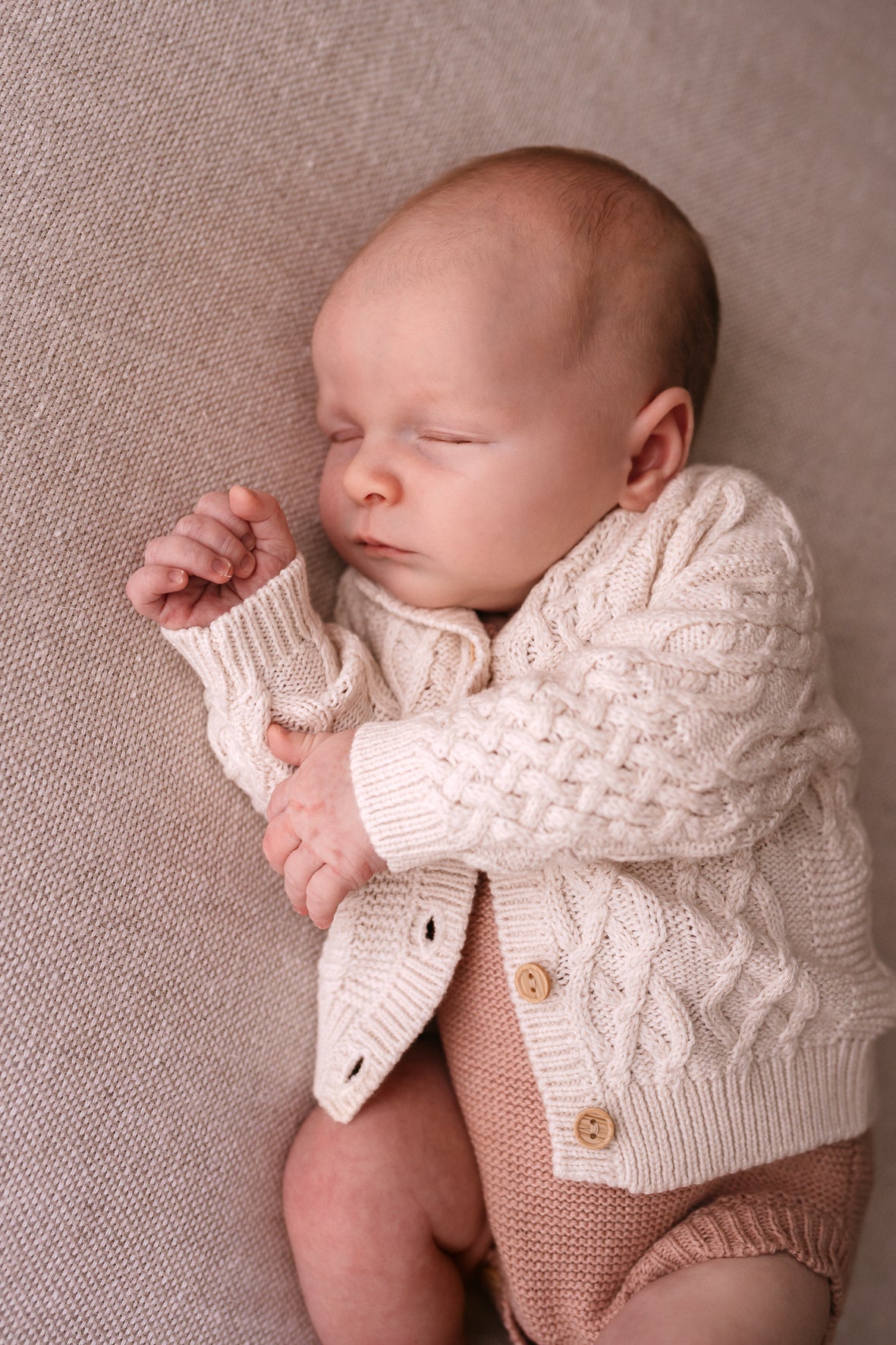 Isla and Fraser | Cable Knit Baby Cardigan | Organic Cotton Isla and Fraser | Cable Knit Baby Cardigan | Organic Cotton