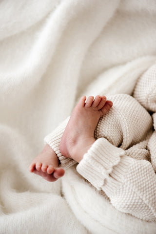 Newborn baby feet