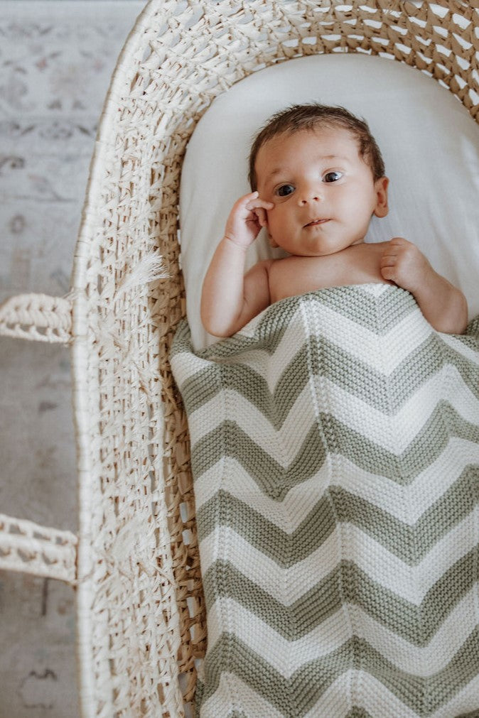 Knitted Designer Swaddle Blankets Baby Cotton Blanket Knitting Kit