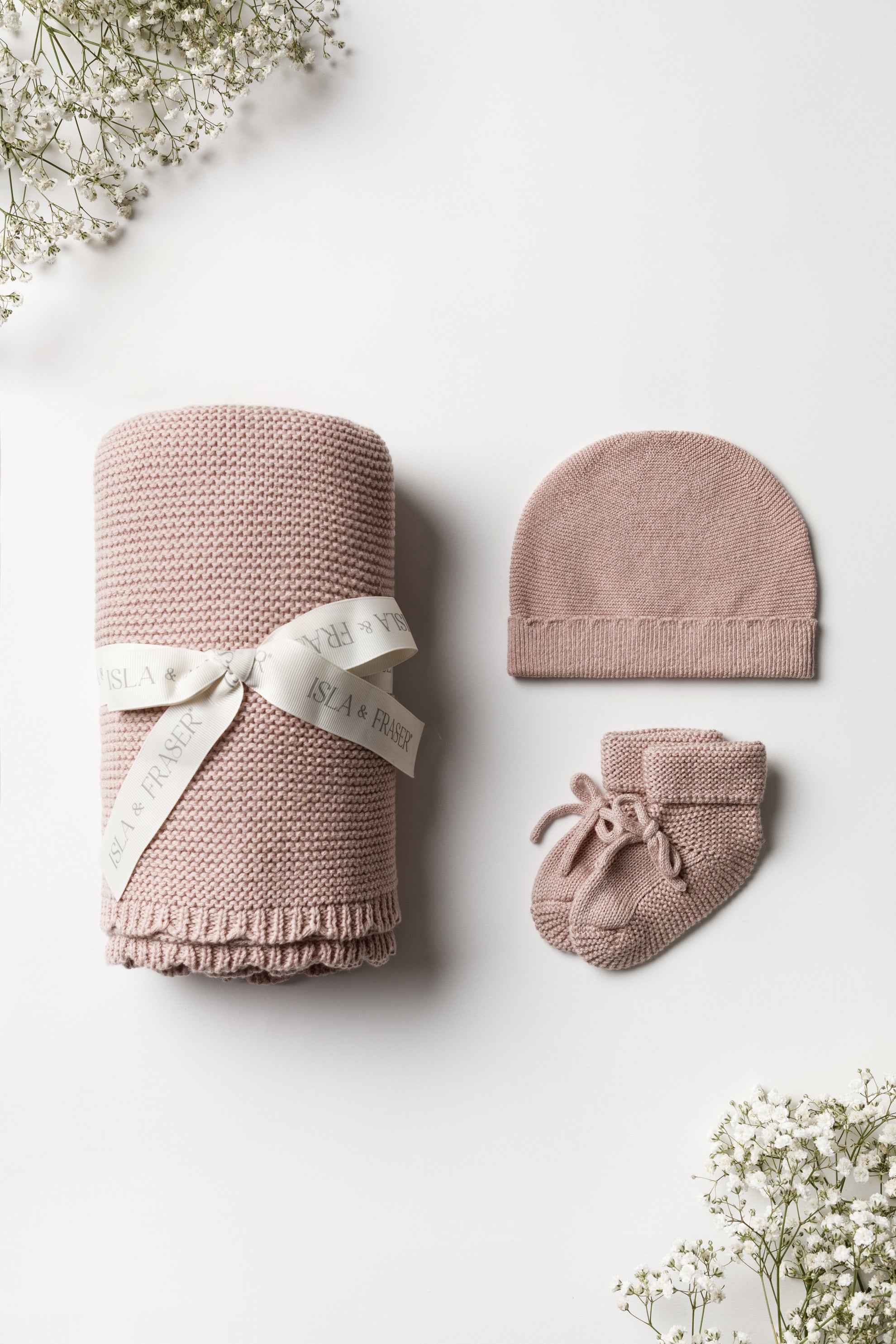 Rose Beanie & Blanket Set Rose Beanie & Blanket Set