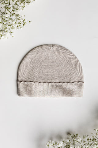 Knitted Baby Hat Grey