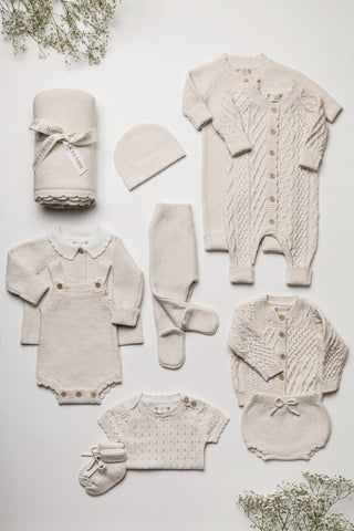 Organic Cotton Complete New Baby Wardrobe Bundle - Oat