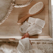 Organic Cotton Newborn Scallop Knit Bundle - Oat