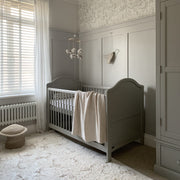 Organic Cotton Scallop Knit XL Blanket - Oat