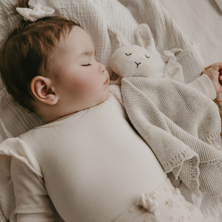 Organic Cotton Bunny Comforter - Grey